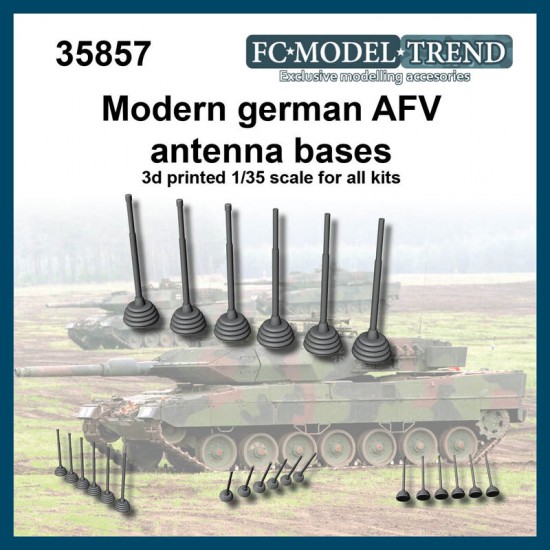 1/35 Modern German AFV Antenna Bases 1/35 Modern German AFV Antenna Bases