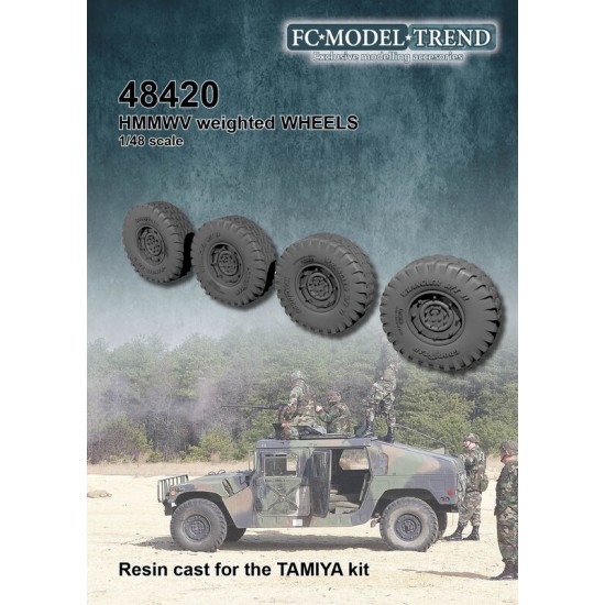 1/48 HMMWV Weighted Wheels for Tamiya kits 1/48 HMMWV Weighted Wheels for Tamiya kits