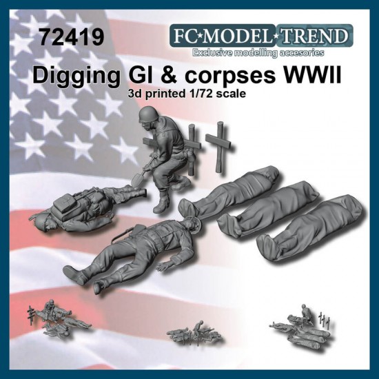 1/72 WWII US Fallen Soldiers 1/72 WWII US Fallen Soldiers