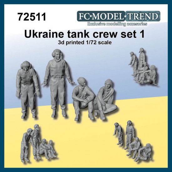 1/72 Ukraine Tank Crew Set #1 1/72 Ukraine Tank Crew Set #1