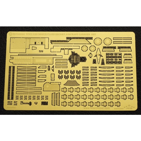 1/700 WWII USS Bogue Class Escort Aircraft Carrier Super Detail Set for Tamiya 31711 1/700 WWII USS Bogue Class Escort Aircraft Carrier Super Detail Set for Tamiya 31711