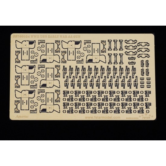 1/700 WWII USN Early War AA Gun Set (1 photo-etched sheet) 1/700 WWII USN Early War AA Gun Set (1 photo-etched sheet)