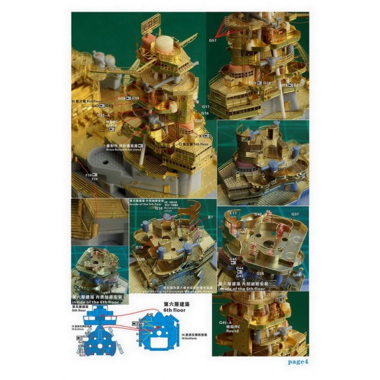 1/700 WWII IJN Battleship Nagato 1944 Upgrade set for Aoshima kits (Standard) 1/700 WWII IJN Battleship Nagato 1944 Upgrade set for Aoshima kits (Standard)