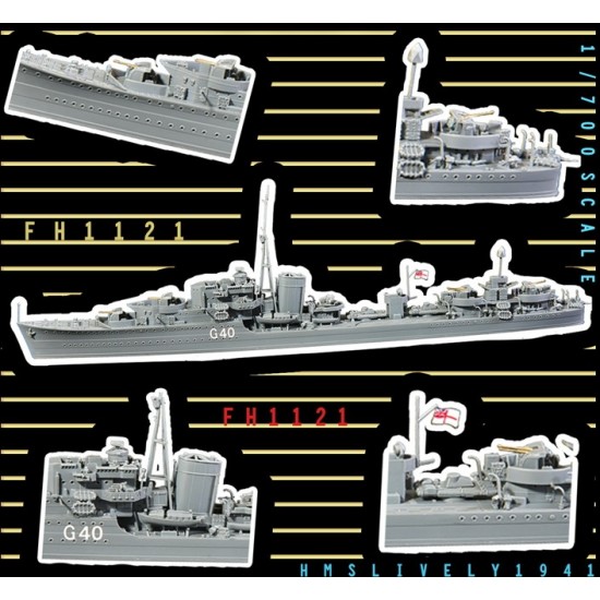 Flyhawk 1/700 WWII HMS Destroyer Lively 1941  FH1121 