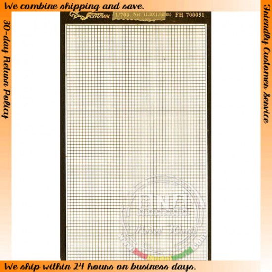 1/700 Net (Space: 1.0mm x 1.0mm) 1/700 Net (Space: 1.0mm x 1.0mm)