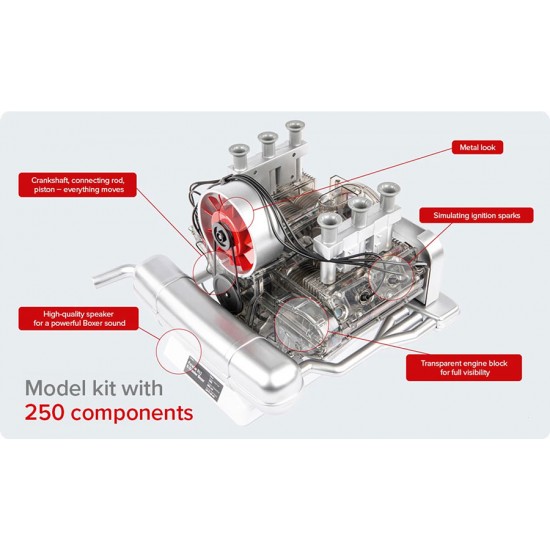 1/4 Porsche 911 Boxermotor 6-cylinder Working Engine Model 1/4 Porsche 911 Boxermotor 6-cylinder Working Engine Model