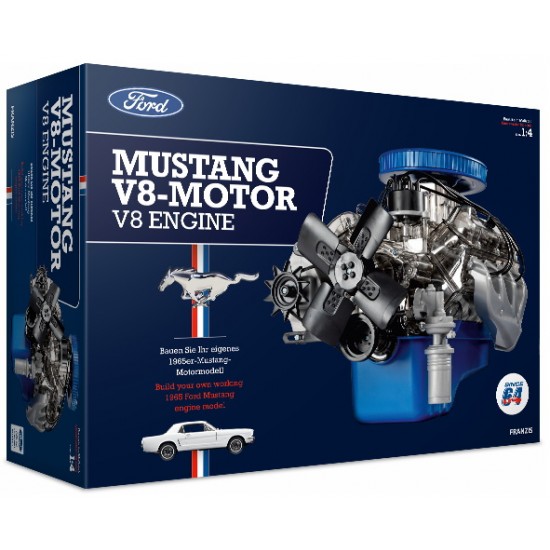 1/4 Ford Mustang V8-Motor 1965 Working Engine Model