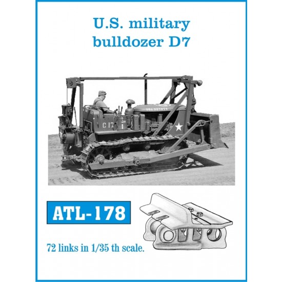 Metal Tracks for 1/35 US Army Bulldozer D7 Metal Tracks for 1/35 US Army Bulldozer D7