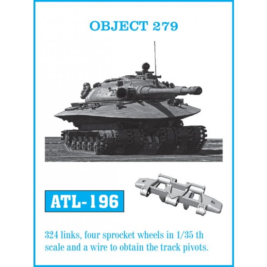 1/35 Obiekt 279 (Object 279) Heavy Tank Metal Tracks 1/35 Obiekt 279 (Object 279) Heavy Tank Metal Tracks