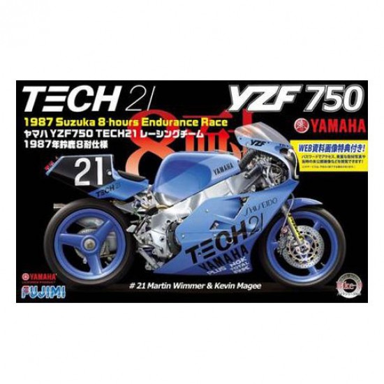 1/12 YAMAHA YZR750 TECH21 1987 (Bike-No9) 1/12 YAMAHA YZR750 TECH21 1987 (Bike-No9)