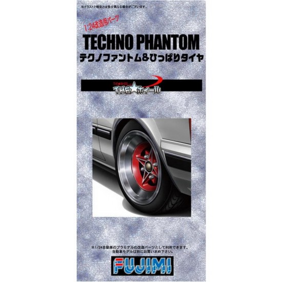 1/24 Techno Phantom Wheels & Tyres Set