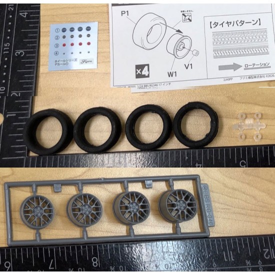 1/24 Wheel Series No.103 BBS RG346 17-inch 1/24 Wheel Series No.103 BBS RG346 17-inch