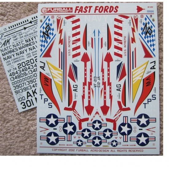 1/48 F4D-1 Skyray Fast Fords National Insignias & Stencil Decals for Tamiya kits 1/48 F4D-1 Skyray Fast Fords National Insignias & Stencil Decals for Tamiya kits