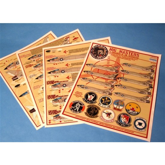 Decals for 1/48 Mig Masters: F-8 Crusaders of the Vietnam War Decals for 1/48 Mig Masters: F-8 Crusaders of the Vietnam War