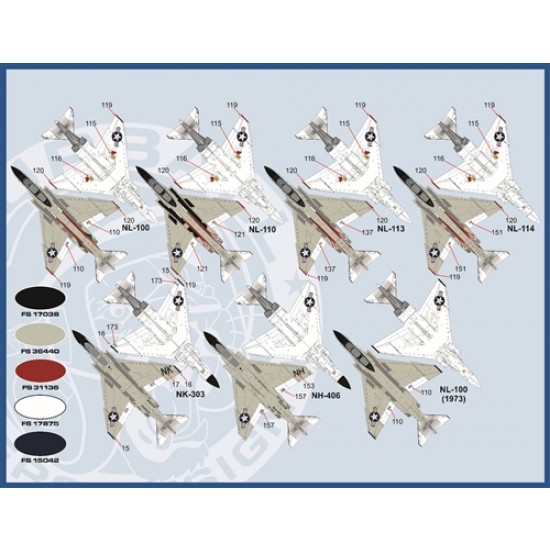 1/48 Vietnam War Bravo MIG KILLERS Part I (REDUX) Decals for Tamiya kits 1/48 Vietnam War Bravo MIG KILLERS Part I (REDUX) Decals for Tamiya kits
