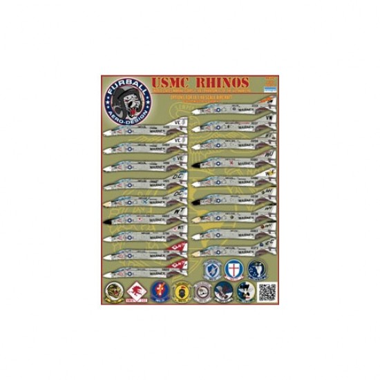 Decals for 1/48 USMC F-4B/J Rhinos Decals for 1/48 USMC F-4B/J Rhinos