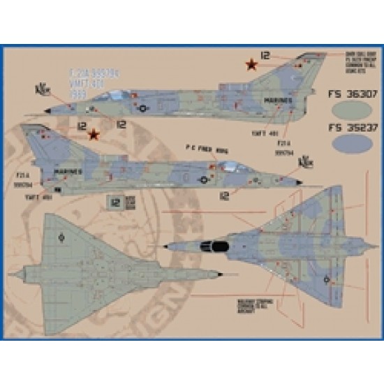 1/48 USN/USMC F-21A Lion Cubs Aggressors Decals for Kinetic kits 1/48 USN/USMC F-21A Lion Cubs Aggressors Decals for Kinetic kits
