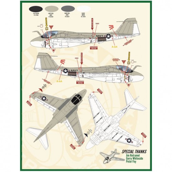1/48 Iron Tadpoles: A-6A/B Intruders of the Vietnam War Decals for Hobby Boss kits 1/48 Iron Tadpoles: A-6A/B Intruders of the Vietnam War Decals for Hobby Boss kits