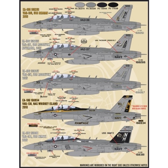 Decals for 1/48 EA-18G Growler Anthology PART II Decals for 1/48 EA-18G Growler Anthology PART II
