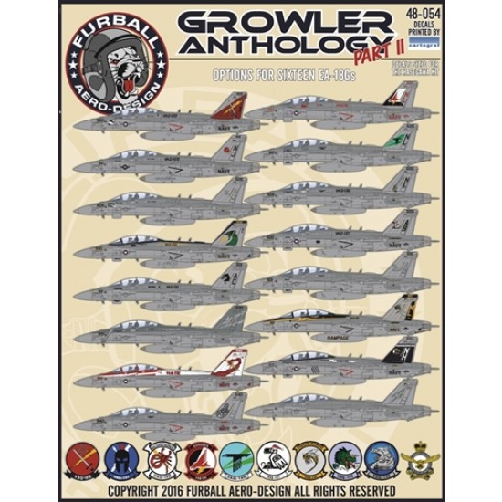 Decals for 1/48 EA-18G Growler Anthology PART II Decals for 1/48 EA-18G Growler Anthology PART II