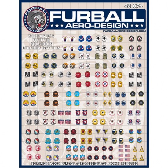 1/48 USN Fighter Squadron Aircrew Patches Decals 1/48 USN Fighter Squadron Aircrew Patches Decals
