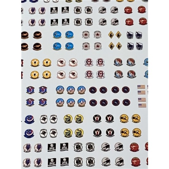 1/48 USN Fighter Squadron Aircrew Patches Decals 1/48 USN Fighter Squadron Aircrew Patches Decals