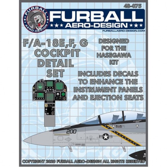 1/48 F/A-18E/F/G Cockpit Detail Set for Hasegawa kits 1/48 F/A-18E/F/G Cockpit Detail Set for Hasegawa kits