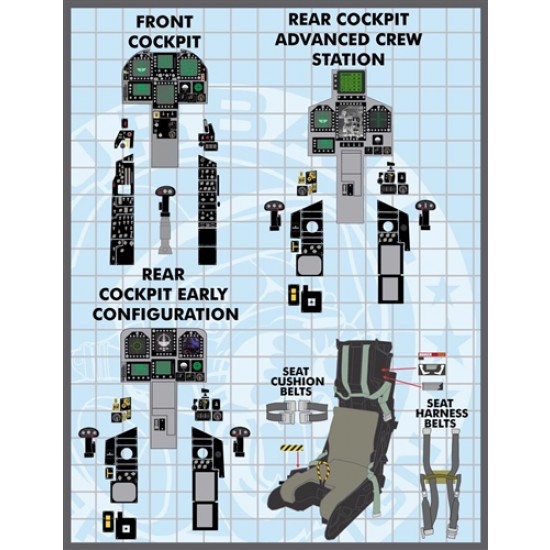 1/48 F/A-18E/F/G Cockpit Detail Set for Hasegawa kits 1/48 F/A-18E/F/G Cockpit Detail Set for Hasegawa kits