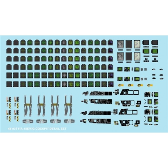1/48 F/A-18E/F/G Cockpit Detail Set for Hasegawa kits 1/48 F/A-18E/F/G Cockpit Detail Set for Hasegawa kits