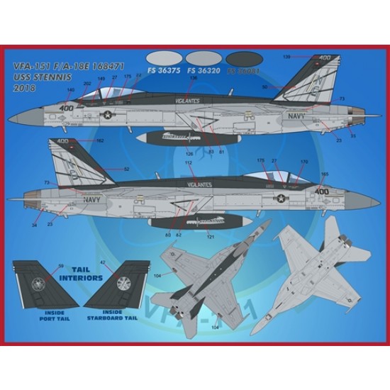 Decals for 1/48 Air Wing All-Stars Super Hornets PT V Decals for 1/48 Air Wing All-Stars Super Hornets PT V