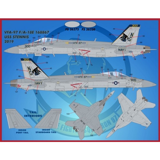 Decals for 1/48 Air Wing All-Stars Super Hornets PT V Decals for 1/48 Air Wing All-Stars Super Hornets PT V
