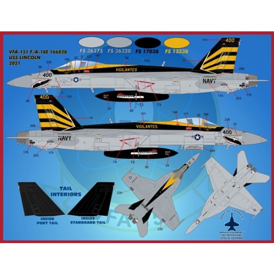 Decals for 1/48 Air Wing All-Stars Super Hornets PT V Decals for 1/48 Air Wing All-Stars Super Hornets PT V