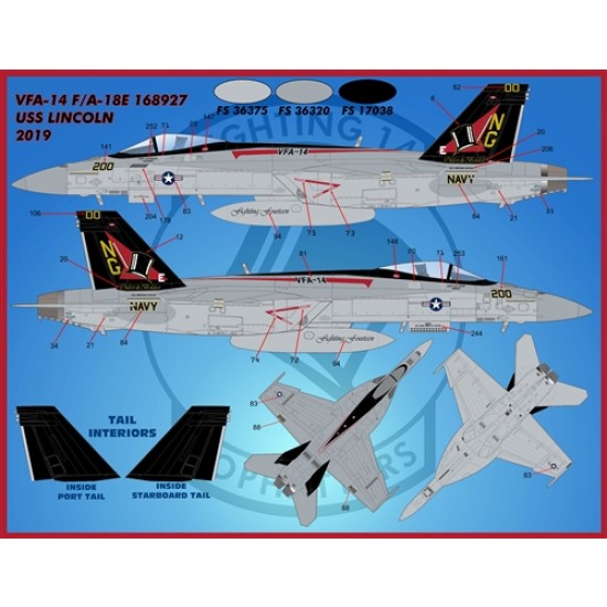 Decals for 1/48 Air Wing All-Stars Super Hornets PT V Decals for 1/48 Air Wing All-Stars Super Hornets PT V