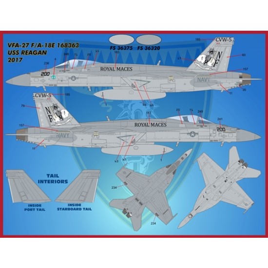 Decals for 1/48 Air Wing All-Stars Super Hornets PT V Decals for 1/48 Air Wing All-Stars Super Hornets PT V