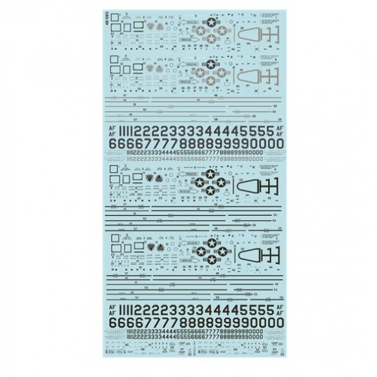 Decals for 1/48 F-16 Fighting Falcon Stencils Late Decals for 1/48 F-16 Fighting Falcon Stencils Late