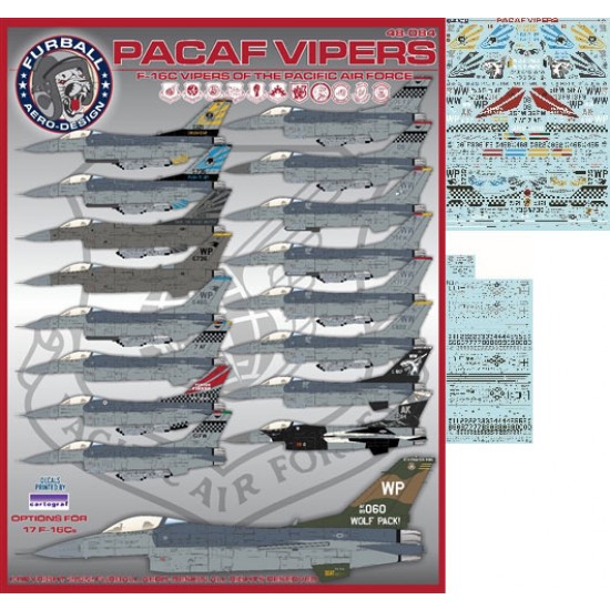 Decals for 1/48 PACAF F-16 Viper Demo Decals for 1/48 PACAF F-16 Viper Demo