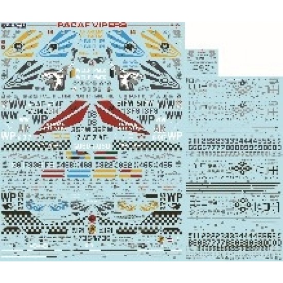 Decals for 1/48 PACAF F-16 Viper Demo Decals for 1/48 PACAF F-16 Viper Demo