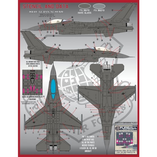 Decals for 1/48 PACAF F-16 Viper Demo Decals for 1/48 PACAF F-16 Viper Demo