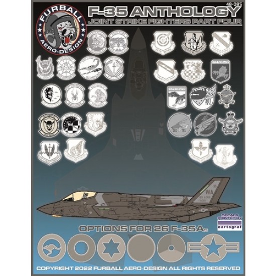 Decals for 1/48 F-35A Lightning II Anthology Part 4 Decals for 1/48 F-35A Lightning II Anthology Part 4