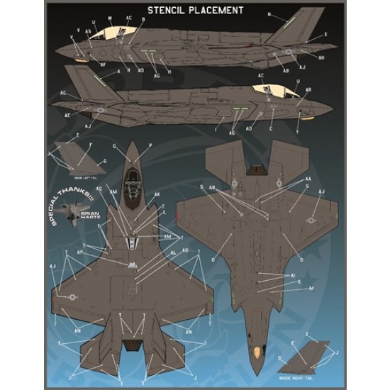 Decals for 1/48 F-35A Lightning II Anthology Part 4 Decals for 1/48 F-35A Lightning II Anthology Part 4