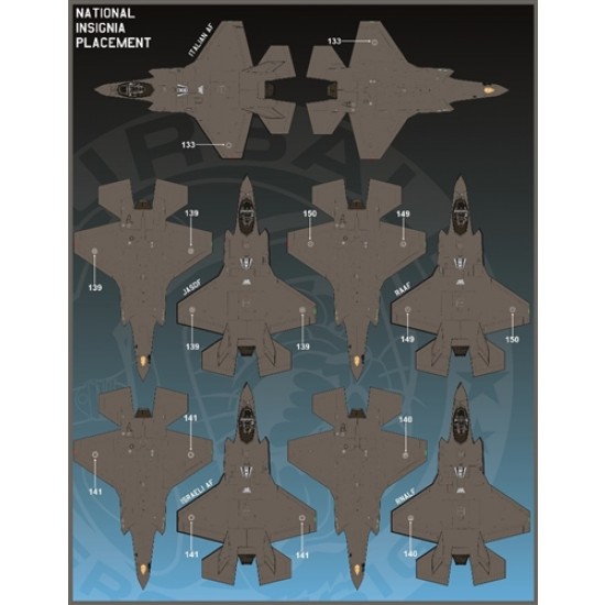 Decals for 1/48 F-35A Lightning II Anthology Part 4 Decals for 1/48 F-35A Lightning II Anthology Part 4