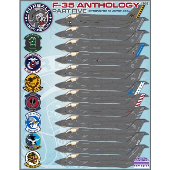 1/48 F-35B Anthology Part Five Decals for Tamiya kit 1/48 F-35B Anthology Part Five Decals for Tamiya kit