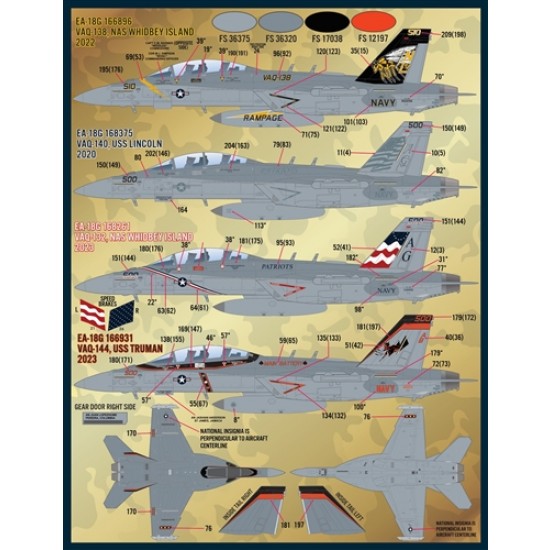 1/48 EA-18G Growler Anthology Decal Part V 1/48 EA-18G Growler Anthology Decal Part V