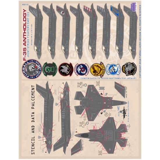 Decals for 1/72 USMC / Italian Navy F-35B Joint Strike Fighters Part III Decals for 1/72 USMC / Italian Navy F-35B Joint Strike Fighters Part III