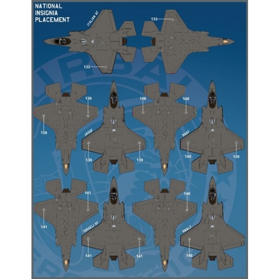 1/72 F-35A Anthology PT IV Decals for Meng/Tamiya kits 1/72 F-35A Anthology PT IV Decals for Meng/Tamiya kits