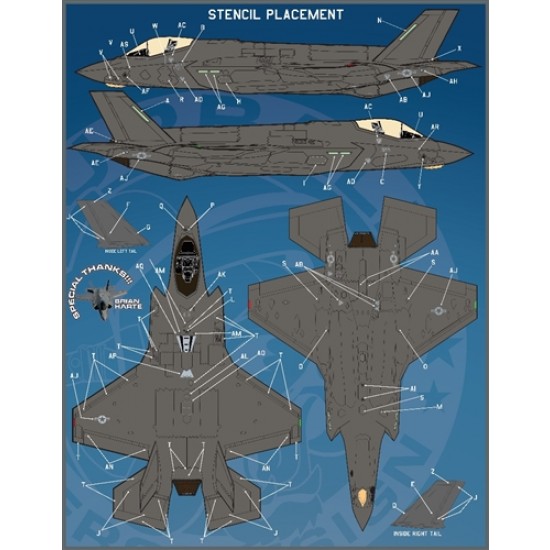 1/72 F-35A Anthology PT IV Decals for Meng/Tamiya kits 1/72 F-35A Anthology PT IV Decals for Meng/Tamiya kits