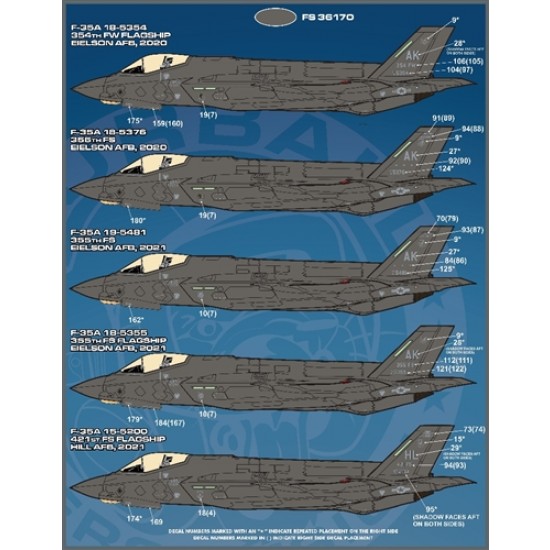 1/72 F-35A Anthology PT IV Decals for Meng/Tamiya kits 1/72 F-35A Anthology PT IV Decals for Meng/Tamiya kits