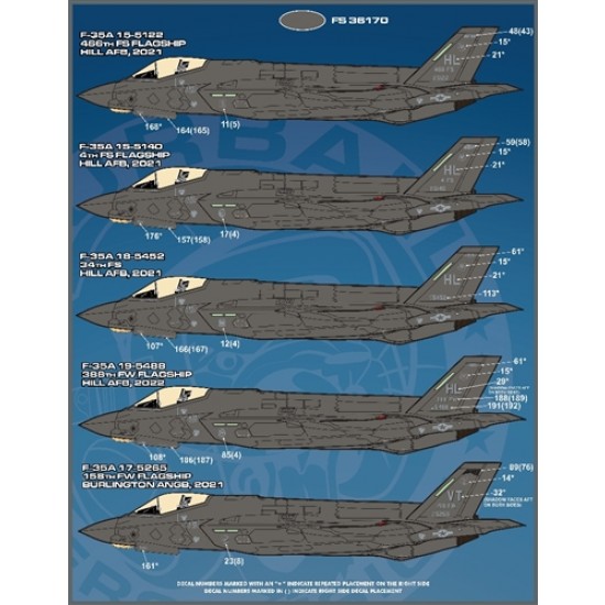 1/72 F-35A Anthology PT IV Decals for Meng/Tamiya kits 1/72 F-35A Anthology PT IV Decals for Meng/Tamiya kits