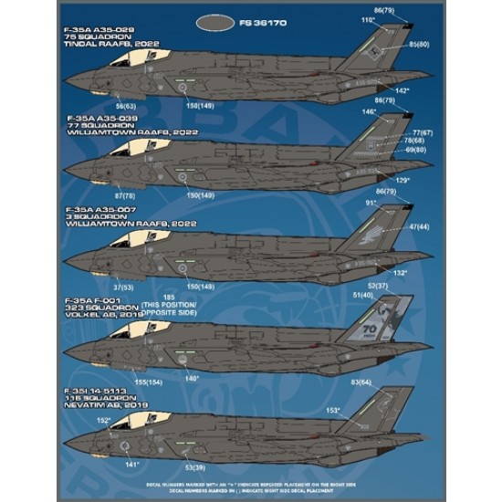 1/72 F-35A Anthology PT IV Decals for Meng/Tamiya kits 1/72 F-35A Anthology PT IV Decals for Meng/Tamiya kits
