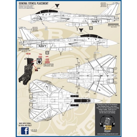 1/48 USN Tomcats Decal P.II - Atlantic Fleet F-14A/B Colours and Markings (REDUX) 1/48 USN Tomcats Decal P.II - Atlantic Fleet F-14A/B Colours and Markings (REDUX)